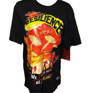 Offbeat Shirt We May Not Be Alone UFO T Shirt Size L